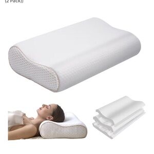 Premium White Contour Memory Foam Pillow